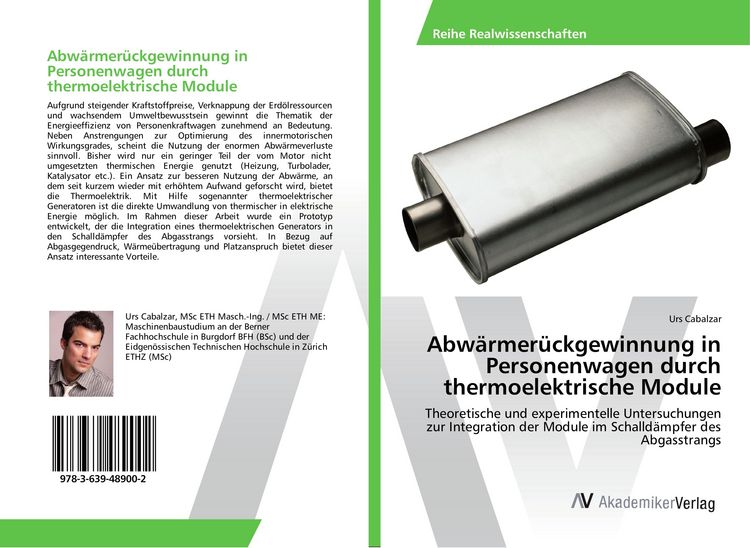 Produktbild: Abw&auml;rmer&uuml;ckgewinnung in Personenwagen durch thermoelektrische Module