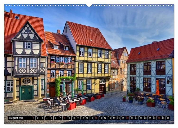 Produktbild: Quedlinburg - Welterbestadt im Harz (Wandkalender 2027 DIN A2 quer), CALVENDO Monatskalender