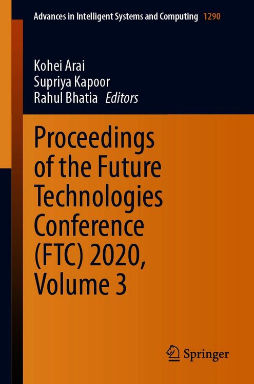 Produktbild: Proceedings of the Future Technologies Conference (FTC) 2020, Volume 3