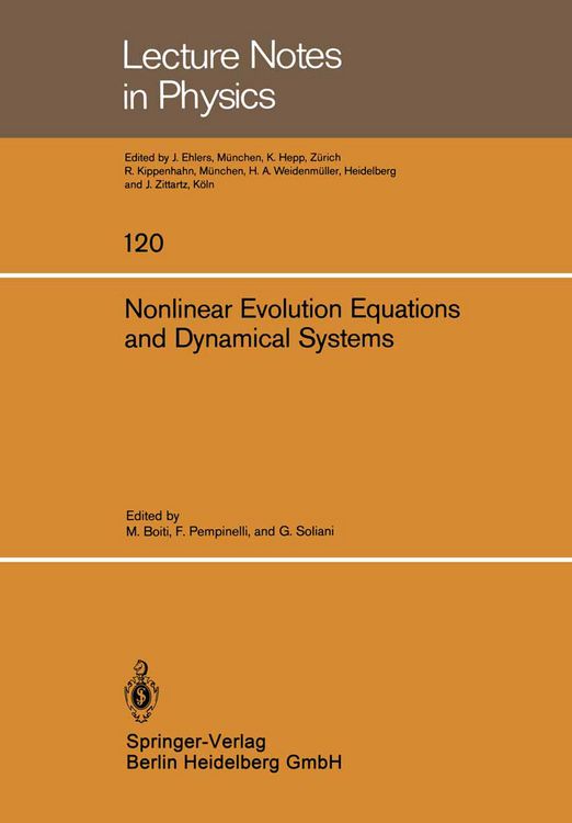 Produktbild: Nonlinear Evolution Equations and Dynamical Systems