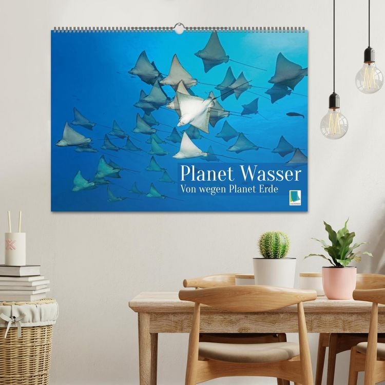 Produktbild: Planet Wasser: Von wegen Planet Erde (Wandkalender 2026 DIN A2 quer), CALVENDO Monatskalender