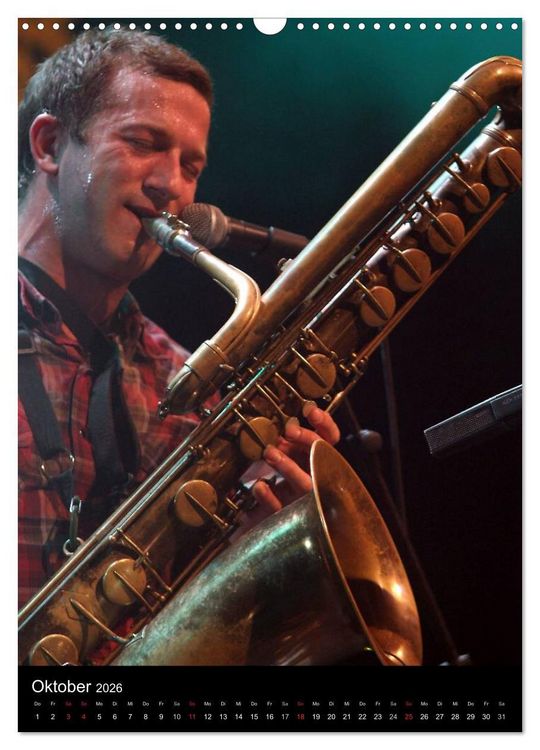 Produktbild: Jazz Momente - Kalender 2026 - (Wandkalender 2026 DIN A3 hoch), CALVENDO Monatskalender