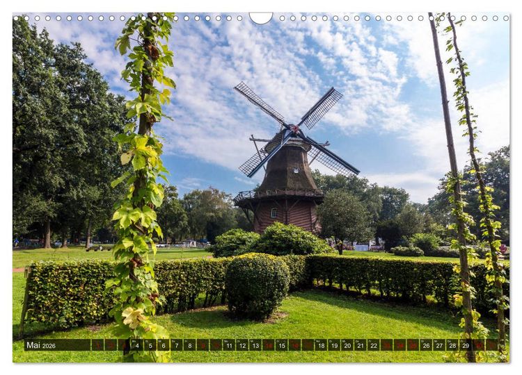 Produktbild: Bad Zwischenahn, Parkspaziergang und Seerundfahrt (Wandkalender 2026 DIN A3 quer), CALVENDO Monatskalender
