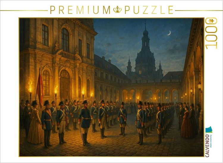 Produktbild: CALVENDO Puzzle Wachabl&ouml;sung vor dem Residenzschlo&szlig; | 1000 Teile Lege-Gr&ouml;&szlig;e 64x48cm Foto-Puzzle f&uuml;r gl&uuml;ckliche Stunden