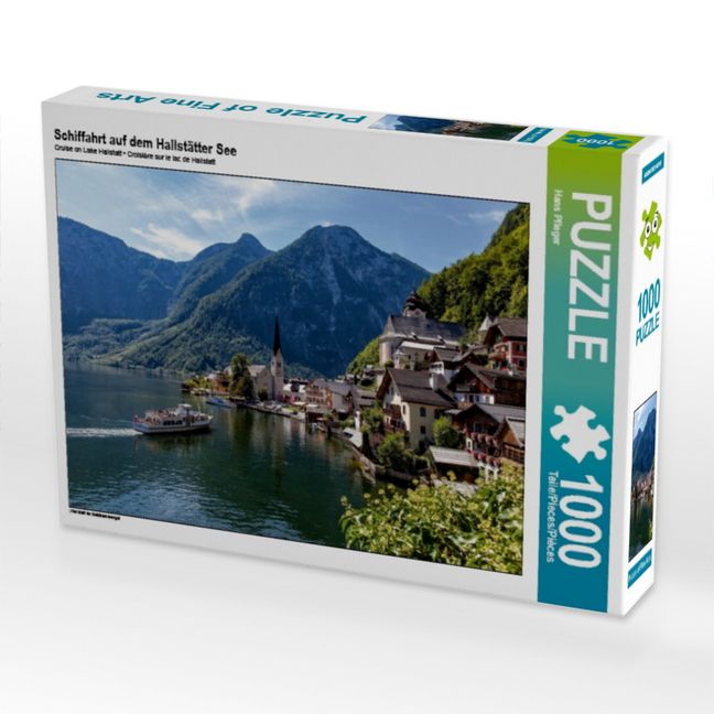 Produktbild: CALVENDO Puzzle Schiffahrt auf dem Hallst&auml;tter See | 1000 Teile Lege-Gr&ouml;&szlig;e 64x48cm Foto-Puzzle f&uuml;r gl&uuml;ckliche Stunden
