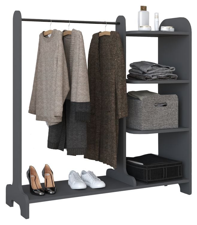 Produktbild: Offener begehbarer Kleiderschrank Regal Lempu M