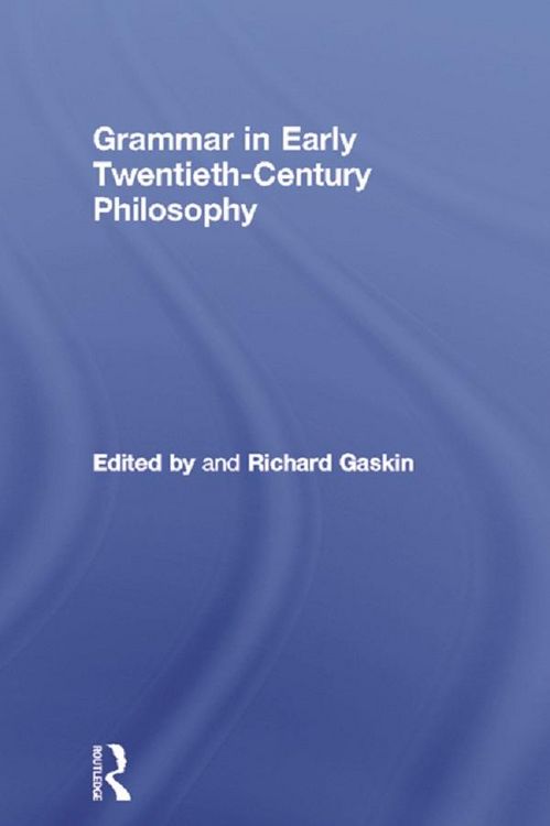 Produktbild: Grammar in Early Twentieth-Century Philosophy