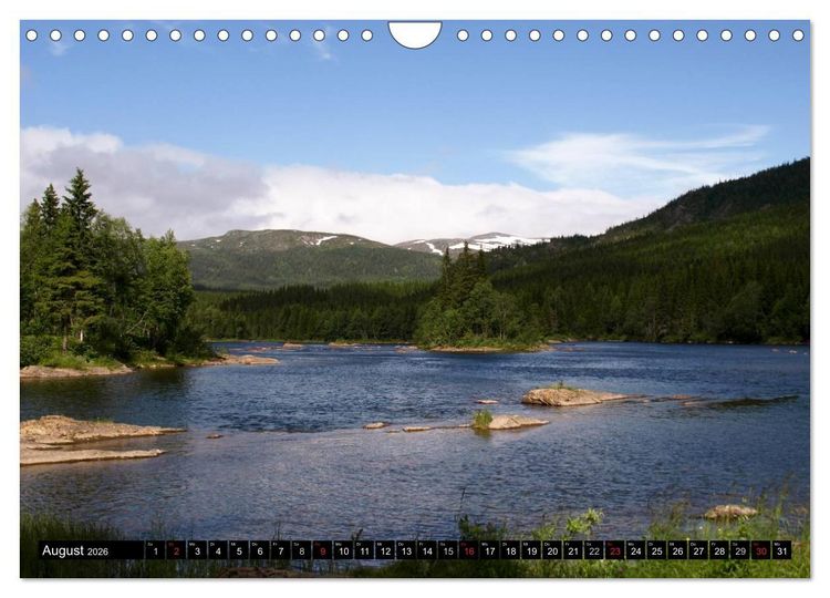 Produktbild: Schweden + Norwegen (Wandkalender 2026 DIN A4 quer), CALVENDO Monatskalender