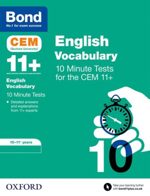 Produktbild: Bond 11+ CEM Vocabulary 10 Minute Tests: Ready for the 2025 Cambridge Select Insight exam