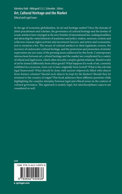 Produktbild: Art, Cultural Heritage and the Market