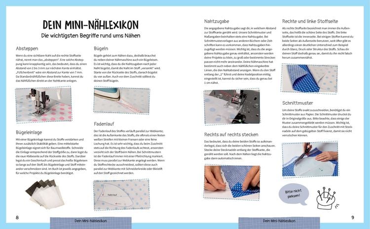 Produktbild: Die bunte N&auml;hschule f&uuml;r Kinder I 19 N&auml;hprojekte, Grundlagen & &Uuml;bungen