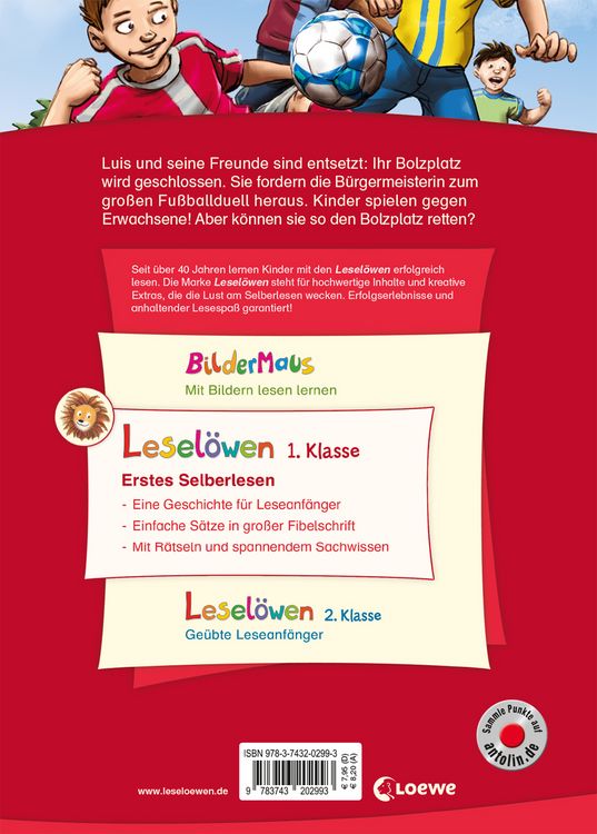 Produktbild: Lesel&ouml;wen 1. Klasse - Das Fu&szlig;ballspiel des Jahres