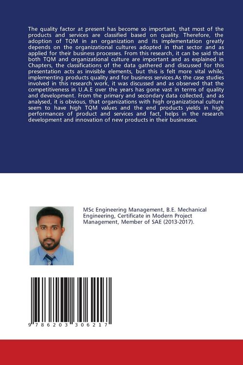 Produktbild: Total Quality Management and Organizational Culture