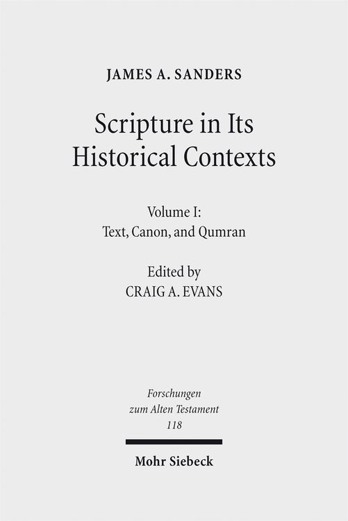 Produktbild: Scripture in Its Historical Contexts