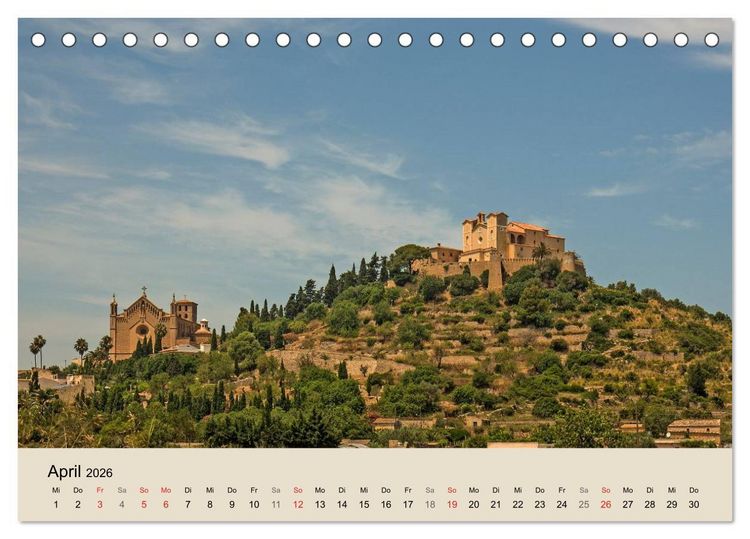 Produktbild: Mallorca - Traumhafte Balearen Insel (Tischkalender 2026 DIN A5 quer), CALVENDO Monatskalender
