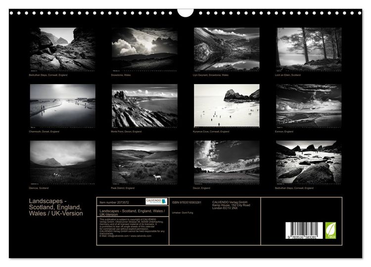 Produktbild: Landscapes - Scotland, England, Wales / UK-Version (Wall Calendar 2026 DIN A3 landscape), CALVENDO 12 Month Wall Calendar
