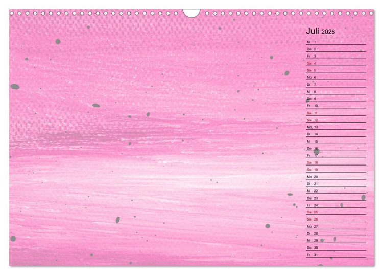 Produktbild: Pastellbunter DIY-Bastelkalender (Wandkalender 2026 DIN A3 quer), CALVENDO Monatskalender