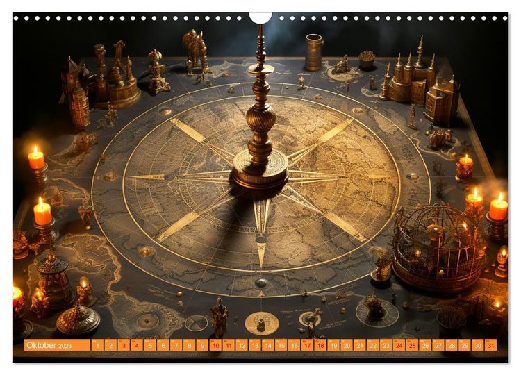 Produktbild: Antike Wegweiser (Wandkalender 2026 DIN A3 quer), CALVENDO Monatskalender