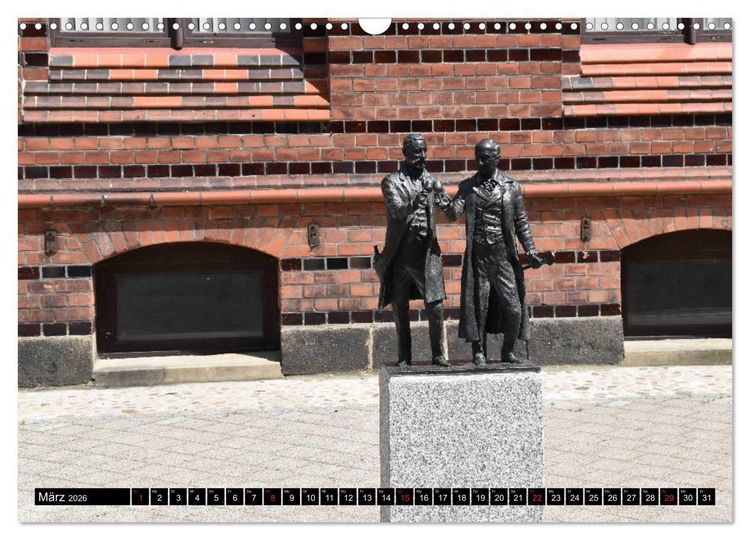 Produktbild: Grabow - Fachwerkstadt an der Elde (Wandkalender 2026 DIN A3 quer), CALVENDO Monatskalender