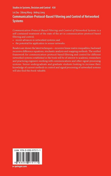 Produktbild: Communication-Protocol-Based Filtering and Control of Networked Systems