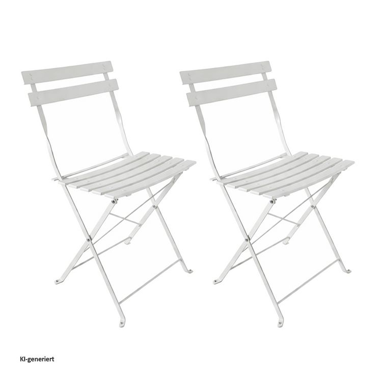 Produktbild: HTI-Living Gartenstuhl 2er-Set Basil Metall Creme Gartenstuhl 2er-Set Basil Metall Creme