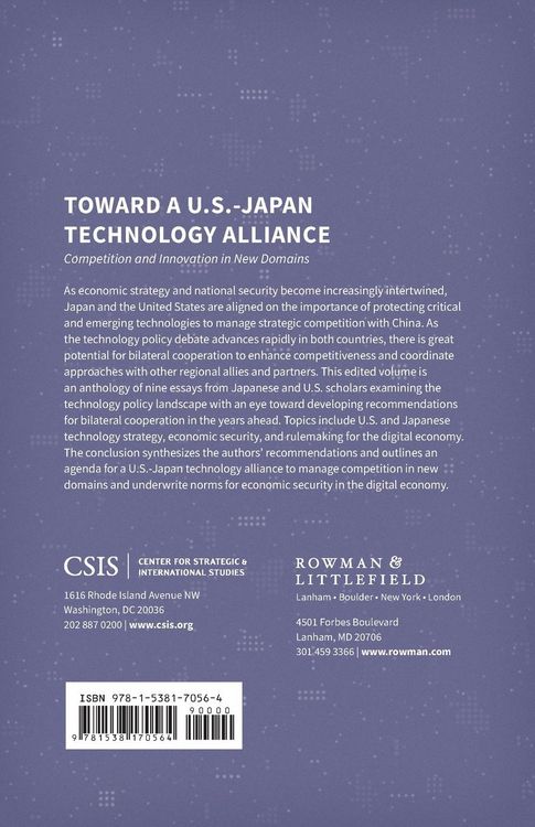 Produktbild: Toward a U.S.-Japan Technology Alliance