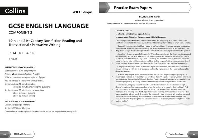 Produktbild: WJEC Eduqas GCSE 9-1 English Language and Literature All-in-One Complete Revision and Practice