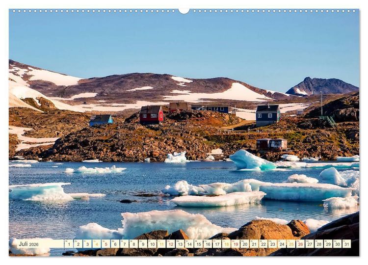 Produktbild: Reise nach Gr&ouml;nland (Wandkalender 2026 DIN A2 quer), CALVENDO Monatskalender