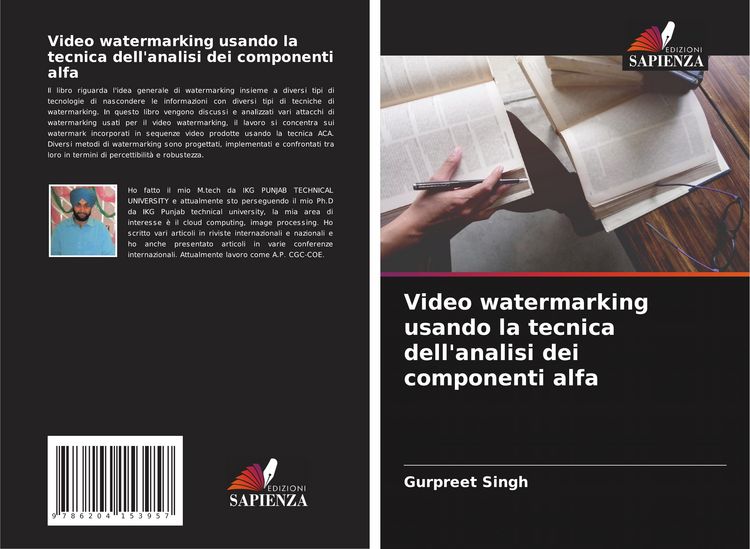 Produktbild: Video watermarking usando la tecnica dell'analisi dei componenti alfa