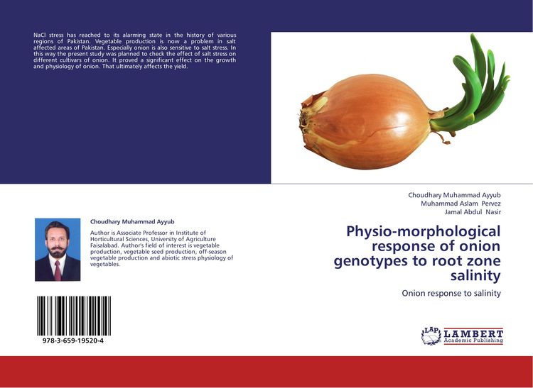 Produktbild: Physio-morphological response of onion genotypes to root zone salinity