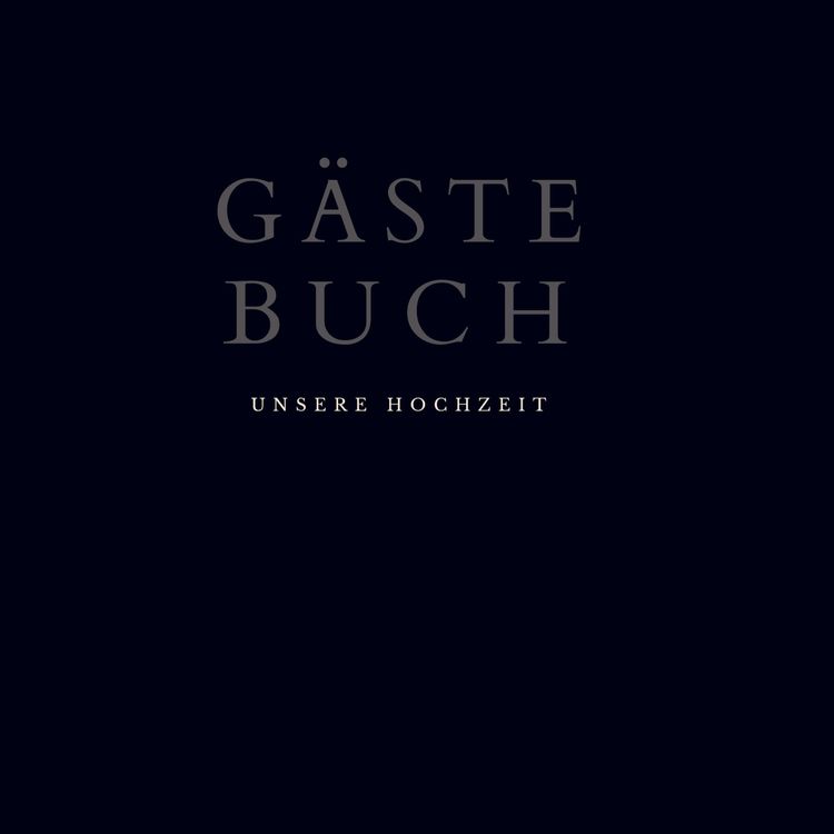 Produktbild: G&auml;stebuch "Unsere Hochzeit"- Hochzeitsg&auml;stebuch BLACK Premium Hardcover 78 Seiten
