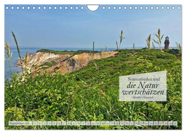 Produktbild: Neuengland USA Kalender 2026 (Wandkalender 2026 DIN A4 quer), CALVENDO Monatskalender