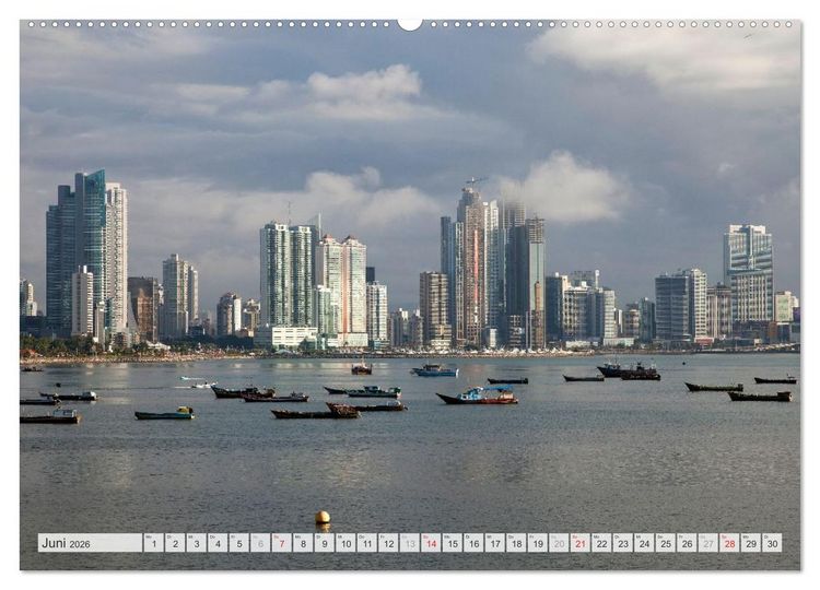 Produktbild: Skylines weltweit (Wandkalender 2026 DIN A2 quer), CALVENDO Monatskalender