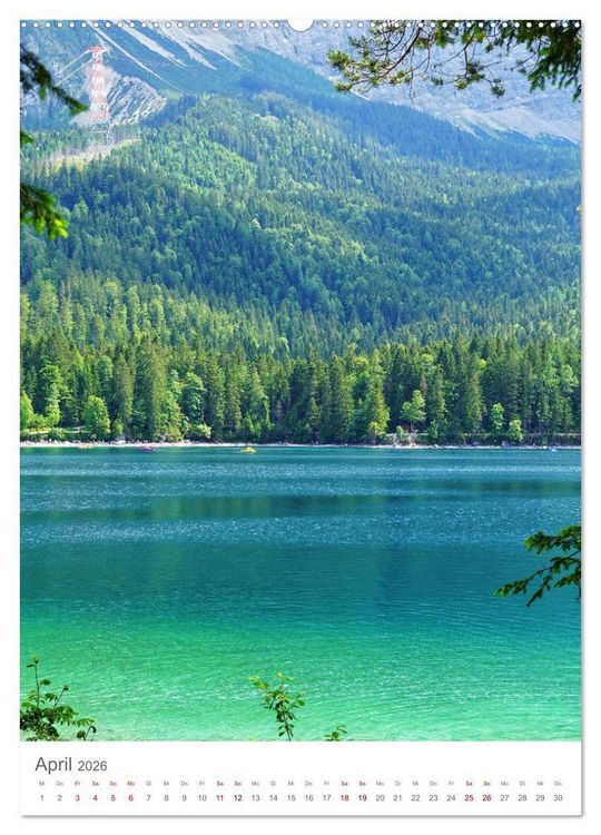Produktbild: Alpenseen (Wandkalender 2026 DIN A2 hoch), CALVENDO Monatskalender