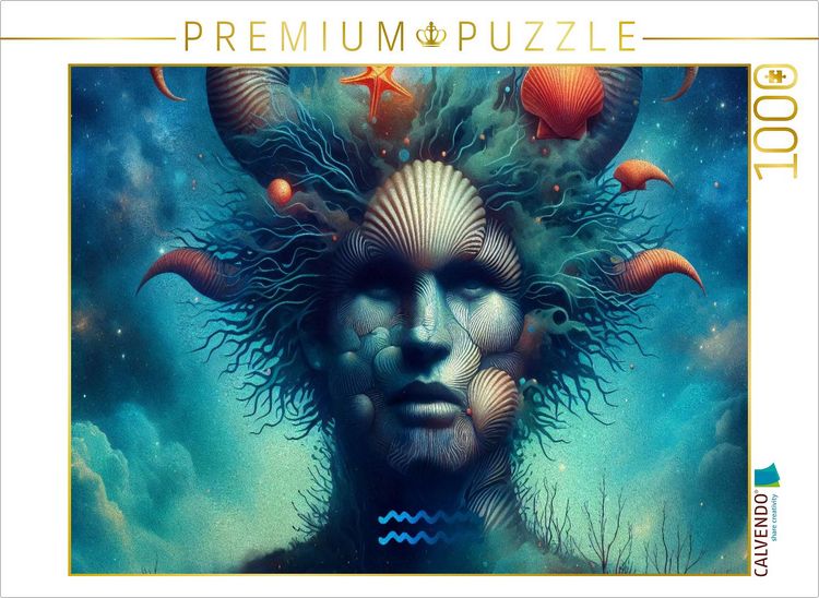 Produktbild: CALVENDO Puzzle Sternzeichen Wassermann der Wellen | 1000 Teile Lege-Gr&ouml;&szlig;e 64x48cm Foto-Puzzle f&uuml;r gl&uuml;ckliche Stunden