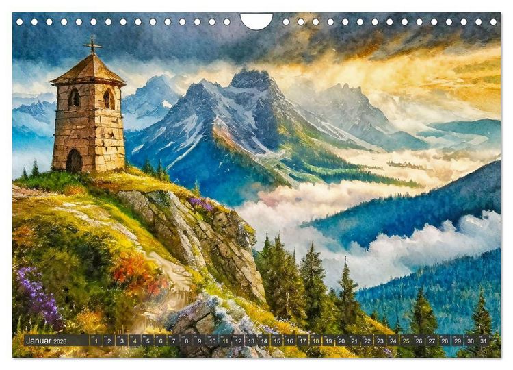Produktbild: Pl&auml;tze zum Tr&auml;umen (Wandkalender 2026 DIN A4 quer), CALVENDO Monatskalender