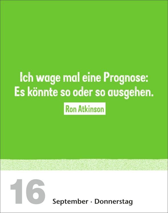 Produktbild: Lattenknaller Tagesabrei&szlig;kalender 2027 - Die witzigsten Fu&szlig;ballerspr&uuml;che