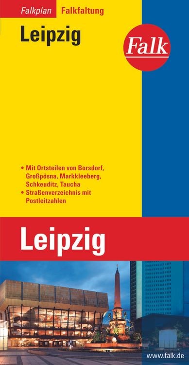 Produktbild: Falk Stadtplan Falkfaltung Leipzig 1:22.500