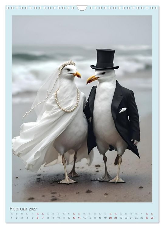 Produktbild: Nicht nur ein Vogel wollte Hochzeit halten (Wandkalender 2027 DIN A3 hoch), CALVENDO Monatskalender