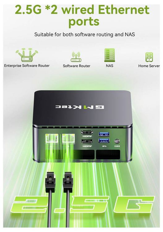 Produktbild: GMKtec Mini PC G11 AMD Ryzen&trade; Embedded R2514 16+256GB AMD Ryzen Embedded R2514 3.7GHz 16GB RAM 256GB SSD AMD Radeon Graphics Win