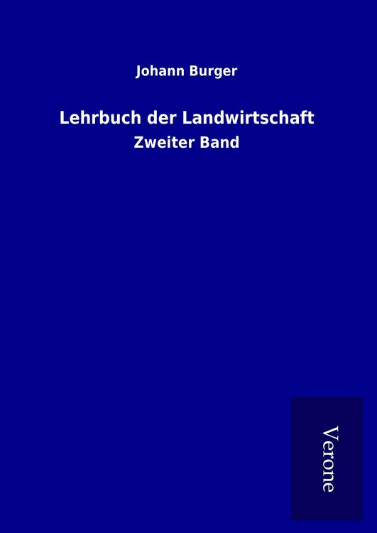 Produktbild: Lehrbuch der Landwirtschaft