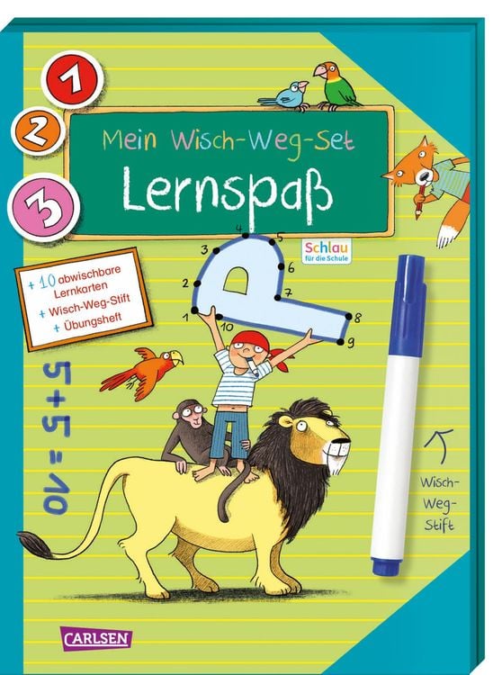 Produktbild: Schlau für die Schule: Mein Wisch-Weg-Set: Lernspaß