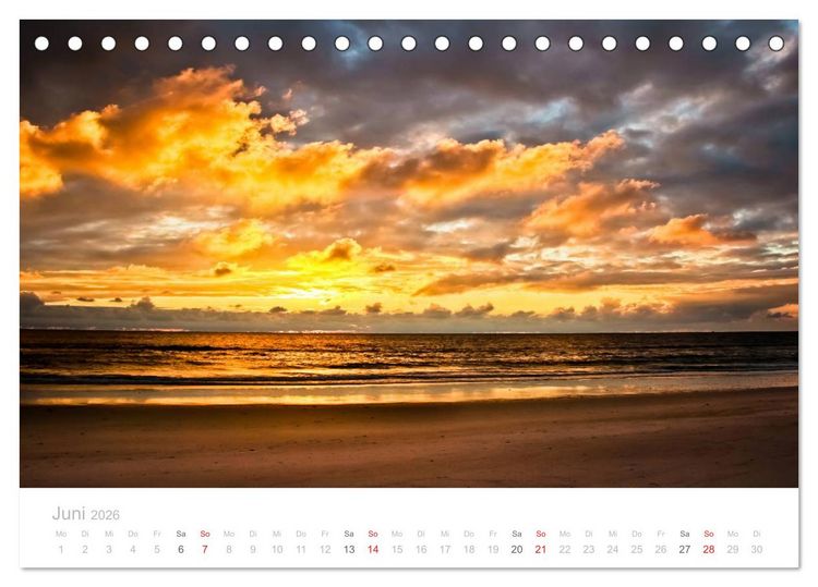 Produktbild: Sylt im Herbst (Tischkalender 2026 DIN A5 quer), CALVENDO Monatskalender