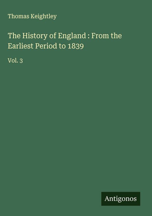Produktbild: The History of England : From the Earliest Period to 1839