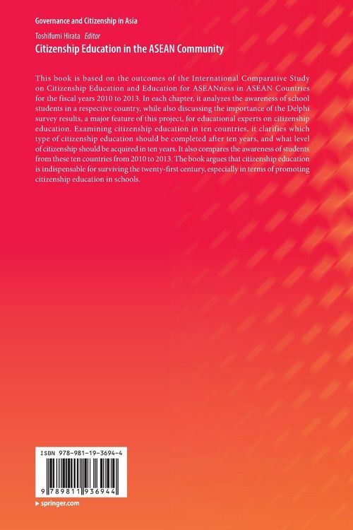 Produktbild: Citizenship Education in the ASEAN Community