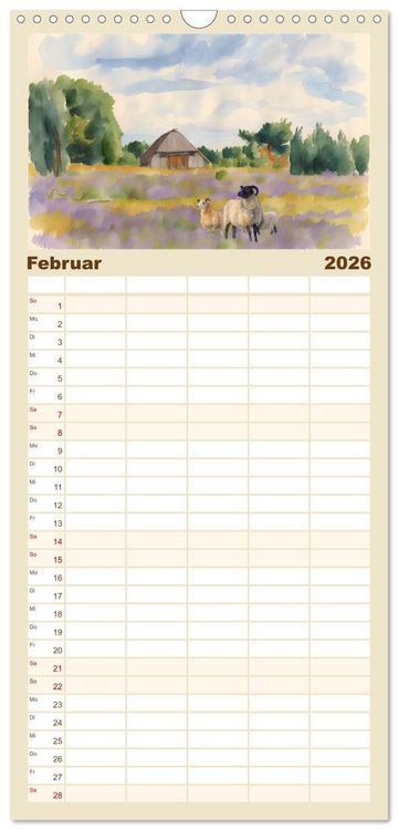Produktbild: Familienplaner 2026 - Zauberhaftes L&uuml;neburg mit 5 Spalten (Wandkalender, 21 x 45 cm) CALVENDO