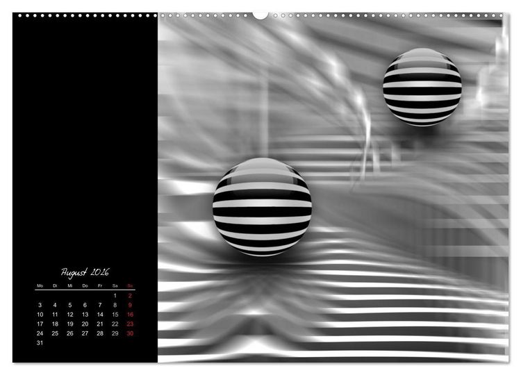 Produktbild: Optische Kunst im Quadrat (Wandkalender 2026 DIN A2 quer), CALVENDO Monatskalender