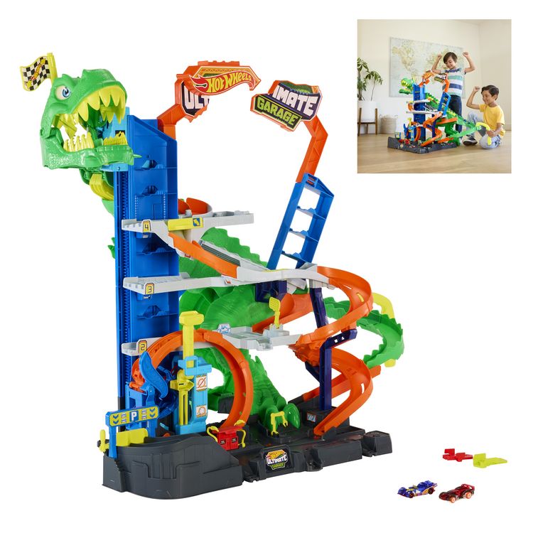 Produktbild: Hot Wheels Ultimat.T-Rex Garage.JHL98