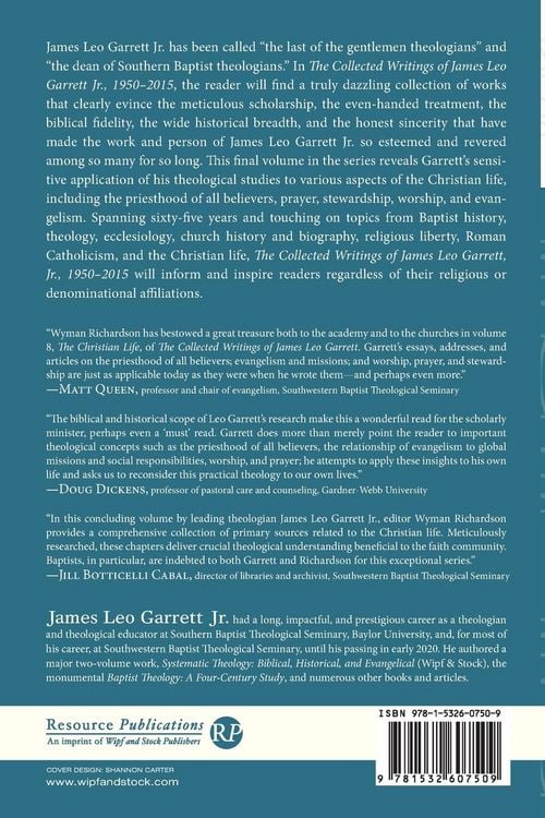Produktbild: The Collected Writings of James Leo Garrett Jr., 1950-2015