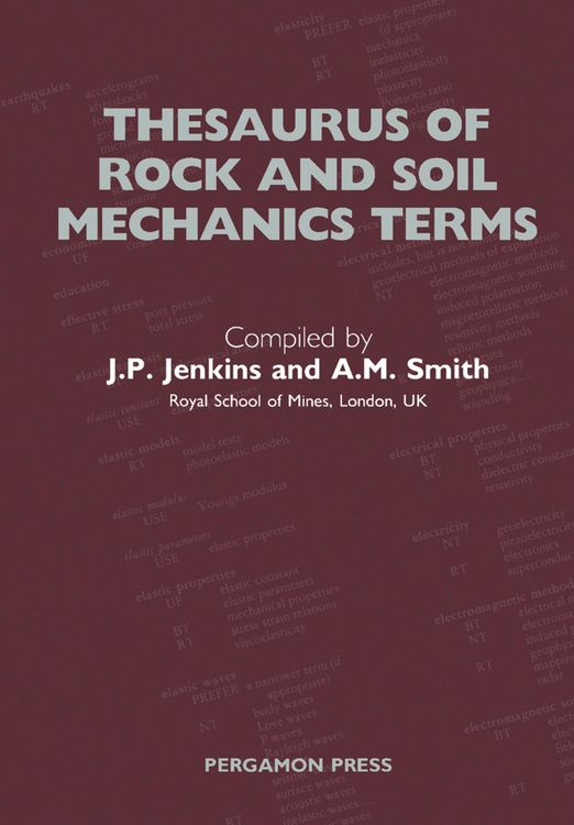 Produktbild: Thesaurus of Rock and Soil Mechanics Terms
